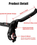 Close-up of aluminum alloy lever from Dual Piston Hydraulic Disc Brake Kit For Mountain Bikes With 160mm Rotors Front Only Trail Ready Stopping Power