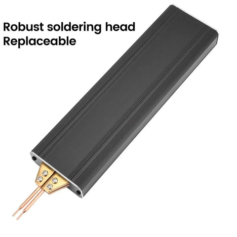 Portable Handheld Spot Welder For Nickel Sheet And Nickel Strip Welding close-up of soldering head