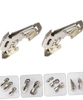 4 Inch Soft Close Damping Cabinet Hinges Set Of 4 For Kitchen And Closet Furniture Stainless Steel Wardrobe Door Hinges Rust Proof Hidden Design