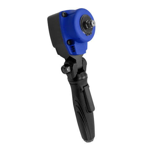 Three Eighths Inch Nano Flex Head Angle Impact Wrench With Four Hundred Foot Pounds Torque Ultra Short Length