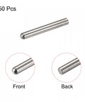 304 Stainless Steel Dowel Pins 3x20mm Round Head Flat Chamfered End 50 Pack for Furniture Shelves Bunk Beds