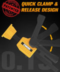 Quick release mechanism of 20mm Bench Dog Clamp Kit For Woodworking Grips Up To 155 Lbs Adjustable Hold Down Clamps