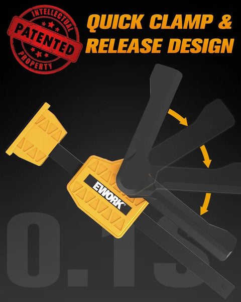 Quick release mechanism of 20mm Bench Dog Clamp Kit For Woodworking Grips Up To 155 Lbs Adjustable Hold Down Clamps