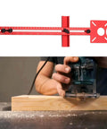 Versatile 24 Inch 4 In 1 Router Milling Groove Bracket With Aluminum Alloy Circle Cutting Jig on wooden surface