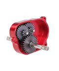 Red gearbox component for RC Car Chassis Frame for MN Series Compatibility with MN82 MN79 MN78 MN168 MN99sV2 1 to 12 Scale Wave Box