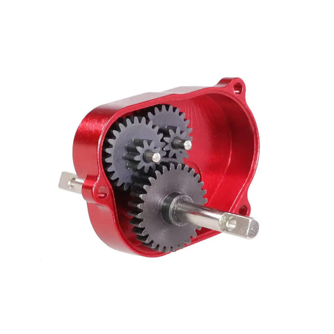Red gearbox component for RC Car Chassis Frame for MN Series Compatibility with MN82 MN79 MN78 MN168 MN99sV2 1 to 12 Scale Wave Box