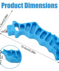 2 In 1 Drip Irrigation Hole Punch And Fitting Insertion Tool For 1/4in PE Tubing No Fuss Easy Install, blue, dimensions