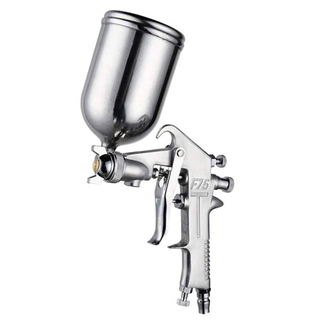 Pro Grade Aluminum Airbrush Sprayer With 400ML Hopper And Corrosion Resistant Steel Needle Heavy Duty Pneumatic Paint Gun for precision painting.
