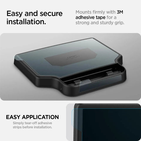 One Tap Hidden Storage Box For Tesla Model Y And Model 3 With Tap Access Premium PC Construction Juniper Finish Easy 3M Mount