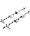Four Pack 8 mm By 400 mm Case Hardened Chrome Linear Rods For 3D Printers DIY CNC Machines Precision Shafts With Chrome Plating Hrc 62 Tolerance From 7.97 To 7.995 Mm, side view