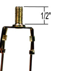 Clip On Lamp Shade Clip Adapter With Finial Top Gold For Washer Type Shades Universal Fit No Harp Needed Easy No Fuss Install close-up