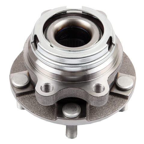 Front view of Front Wheel Bearing Hub Assembly With ABS for Nissan Maxima Murano Altima 2007 2015 Infiniti Q60 JX35 Pathfinder Replacement