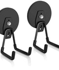 Heavy Duty Magnetic Hooks Set For Garage And Workshop, Hang Yard Tools, Cords, Hoses And Power Tools, 25 Lb Capacity, 2 Pack.