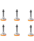Bulletproof M12 And M16 Carbon Steel Leveling Screw Legs featuring quick release non slip foot pads for heavy duty equipment racks.