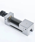 The 2 Inch Precision Mini Vise Is A Solid Grip For Your Lathe Work Setup This Machine Vice Delivers Top Tier Performance For Milling And Drilling Tasks Perfect For Tight Spaces And Quick Clamping Jobs It Adds Serious Value To Any Workshop Gear - close-up view showing the precision mechanism and manual drive.
