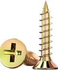 Heavy Duty Cross Flat Head Wood Screws Made From Galvanized Carbon Steel For M3 To M6, Built Tough And Rust Resistant, Load Bearing