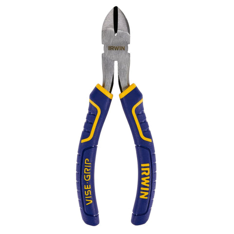 Diagonal Cutting Pliers 6 Inch Heavy Duty Wire Cutter with ProTouch Grips for Comfort Induction Hardened Cutting Edge and Machined Jaws for Maximum Strength Meets ANSI Standards