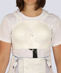 Lightweight Women's Fencing Chest Guard With Adjustable Elastic Straps, Comfy Breathable Foam Shield For Foil Epee Sabre Gear