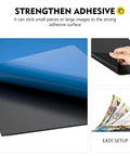 8 By 10 Inch Adhesive Magnetic Sheets, 15 Pack Flexible Magnetic Backing For Photos, peel and stick demonstration