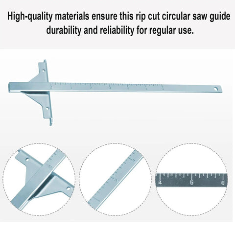 Heavy Duty Circular Saw Guide Rip Fence Edge Cutter Compatible With Ryobi 18v Cordless Models P508 P501g P506 And P507, steel construction.