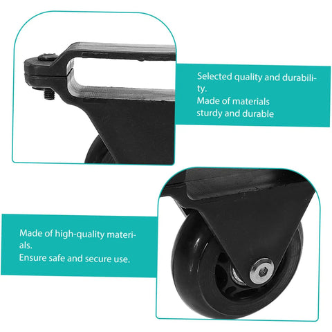 Retractable Caster Wheels For Heavy Duty Telescopic Ladders Machined From Solid Aluminum Alloy Ensuring Smooth Rollin Glide And Zero Sweat Assembly To Level Up Your Extension Ladder Setup