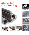Materials suitable for 14 Inch Carbide Tipped Cold Cut Chop Saw Blade 66 Tooth For Ferrous Metals Steel And Angle Iron.