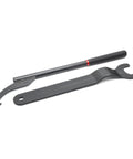 2 Piece Fan Clutch Pulley Holder Set For 6.0L Ford Powerstroke Diesel Grips, tools laid flat against white background.