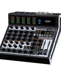 Six Channel Pro Audio Mixer With 99 DSP Effects Phantom Power 48V Bluetooth USB Interface Two Aux Sends FX Processor
