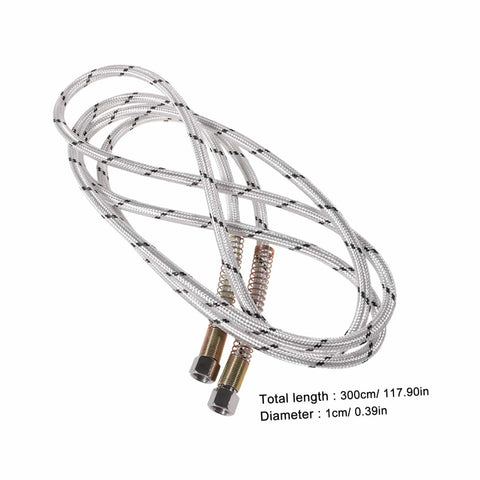 Medium Temperature Steam Hose for Steam Irons, 3 Meter High Pressure Tube, Replacement Steam Hose with durable connectors