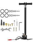 4-Stage High-Pressure PCP Hand Pump For Air Rifles, Paintball, And Tires, 5800 PSI, parts kit with stainless steel body and tools