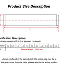 Size diagram for Dowel Marker Pins Set In Stainless Steel 304, 140 Pieces M4 Locating Assortment Kit with dimensions.