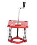 65mm Aluminum Router Table Lifting System Heavy Duty Adjustable Router Lift CNC Precision Insert Plate With Ring Clamp Universal Fit For Engraving Machines DIY Woodworking Rock Solid Stability, red lift with crank handle