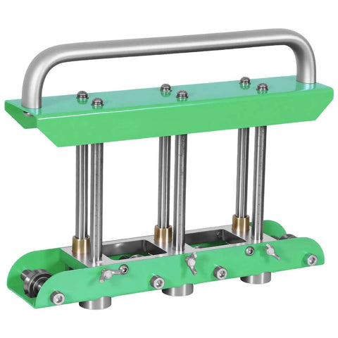Front view of Heavy Duty Pro Grade Sheet Metal Bender Station Disc Bending Machine 0 To 90 Degree Portable Rolling Bender