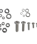 Stainless Steel Fastener Set 320Pcs 2mm to 5mm Metric Assortment With Hex Socket Button Head Screws Nuts Bolts And Washers displayed