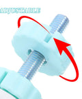 Gate Hardware Mount Kit With Threaded Screw Rods And Spindle Adapter For Staircase Safety Gates Easy Installation Sturdy ABS And Steel Construction Ideal For Baby Proofing And Pets In Doorways adjustable ABS and steel threaded spindle close-up