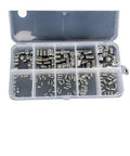 Assorted Metric Hex Socket Head Screws Kit With Headless Internal Cup Point Fasteners in storage case for DIY repairs.