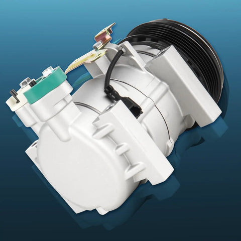 Brand New AC Compressor With Electric Clutch Direct Bolt Up Fitment For Subaru Forester 2011 To 2013 2.5 Liter Naturally Aspirated side view