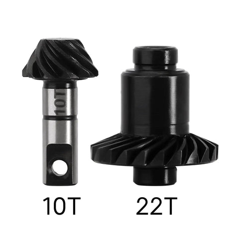 Underdrive Helical Gear Set 22T 10T For TRX4M 1:18 RC Crawler Beefy Alloy Steel CNC Machined Front Or Rear Axle Gears