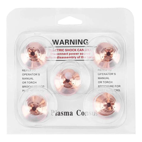 Five Piece Plasma Consumables Set For 220674 Coverfit Plasma Cutter Torch Replacement Parts For Thermal Dynamics Machines