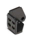Bottom Right Hinge Replacement Part 30229D0210 for Turbo Air Refrigerators, OEM Genuine Quality, black metal hinge, side view
