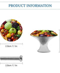 Sharp Fruit And Vegetable Round Cabinet Knobs For Drawers, 1.1in size, stainless steel, vibrant design for kitchen or bedroom decor.
