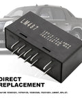 LED Flasher Relay For Turn Signals And Hazard Lights Hyperflash Fix Plug And Play Easy Install For Chevy GMC Cadillac And Hummer 03 07 Models Replaces 10383321 15764135 10383320 15231201 LM487 EFL27 with vehicle image in background