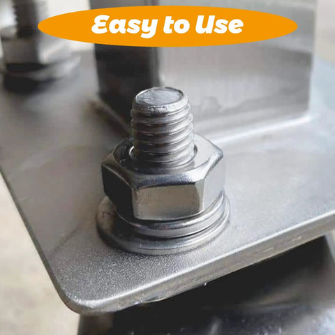 Bulk 400 Piece Flat Washers Zinc Plated Carbon Steel 6 Mm ID By 25 Mm OD By 1.5 Mm Thick Fender Washers setup with bolt
