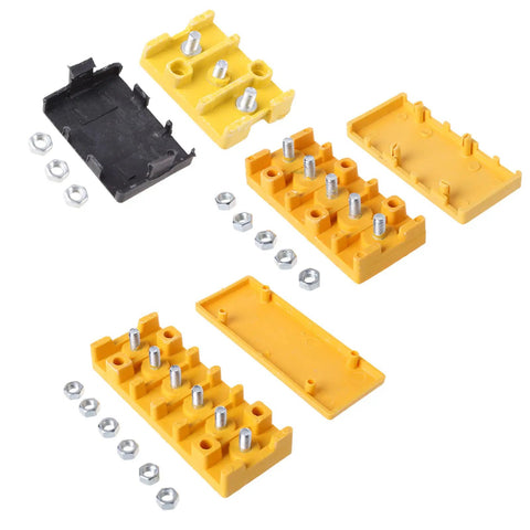 Rear Yellow Electric Bicycle Wire Junction Box With Bakelite Insulated Construction Not Water Resistant Frame Mount Plastic And Metal Build 32G Weight Supports Three Settings For Safe Wire Connection And High Heat Flame Retardant Protection