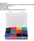 Massive 750 Piece Heat Shrink Tubing Kit For Electric Wiring Repair, Durable PE dielectric sleeves in assorted colors