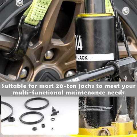20 Ton Vertical Bottle Jack Repair Kit With Hydraulic Oil Seal And O Ring Replacement Tool Set For Pro Maintenance Keeps Your Jack Tight Leak Free And Running Smoothly
