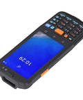Rugged Workhorse Enterprise Handheld Terminal with Android 11, 4-inch screen, 1D/2D scanner, numeric keypad, angled view