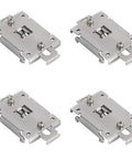 Four Pack 35MM DIN Rail Mounting Clip For Solid State Relay Mounting Rack In Stainless Steel With Screws Chinese Standard Easy Install