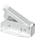 Spring Loaded Push To Open Door Catch Set, 2 Pack Touch Latch for cabinets with steel construction and white roller