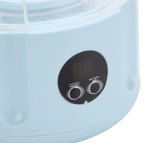 Rechargeable Cordless Mini Portable Washer With Turbo Water Tech showing control panel and battery indicator for easy use.